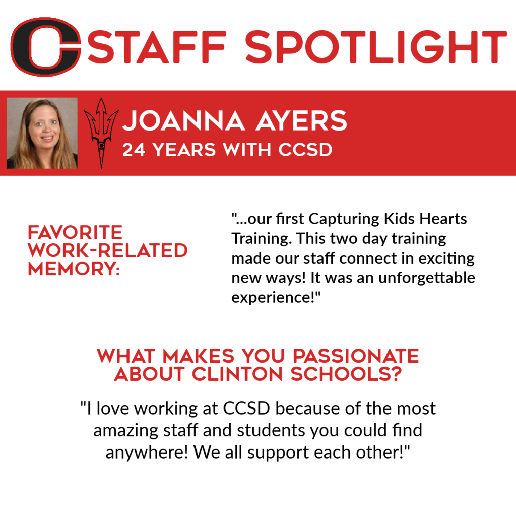 Staff Spotlight - Joanna Ayers